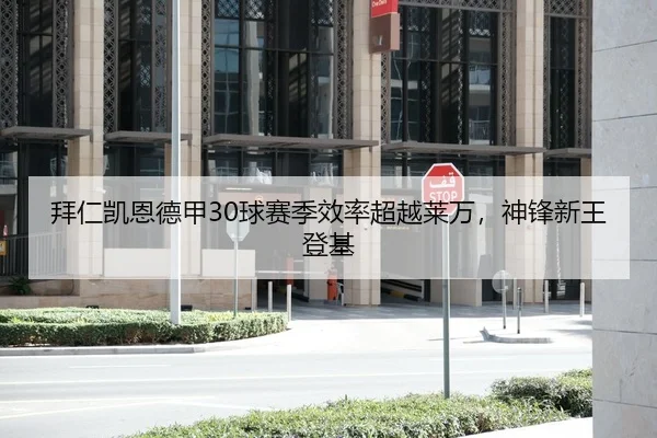 拜仁凯恩德甲30球赛季效率超越莱万，神锋新王登基
